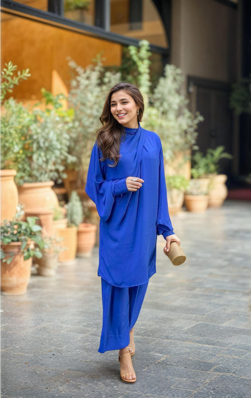 Carlo Royal Blue Knot Co-ord Set