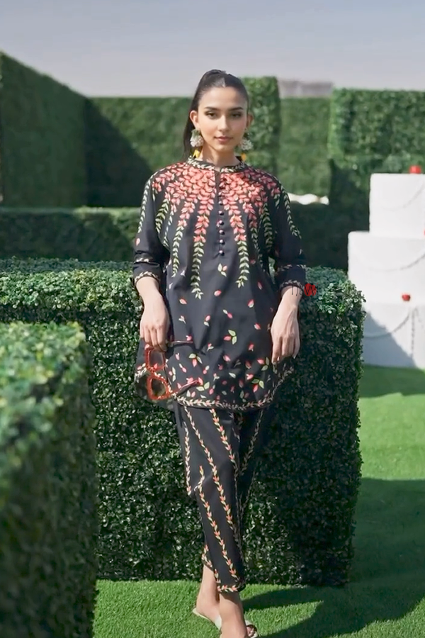 Midnight Bloom Coord Set