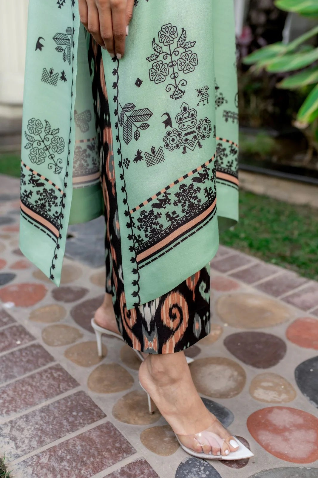 Bloom Lawn Cotton Satin Co-ord Set